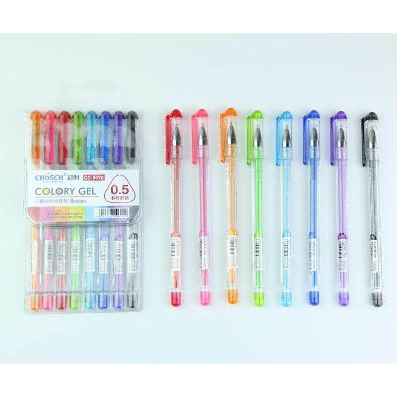 Vỉ 8 cây bút nước 8 màu chosch cs-8678