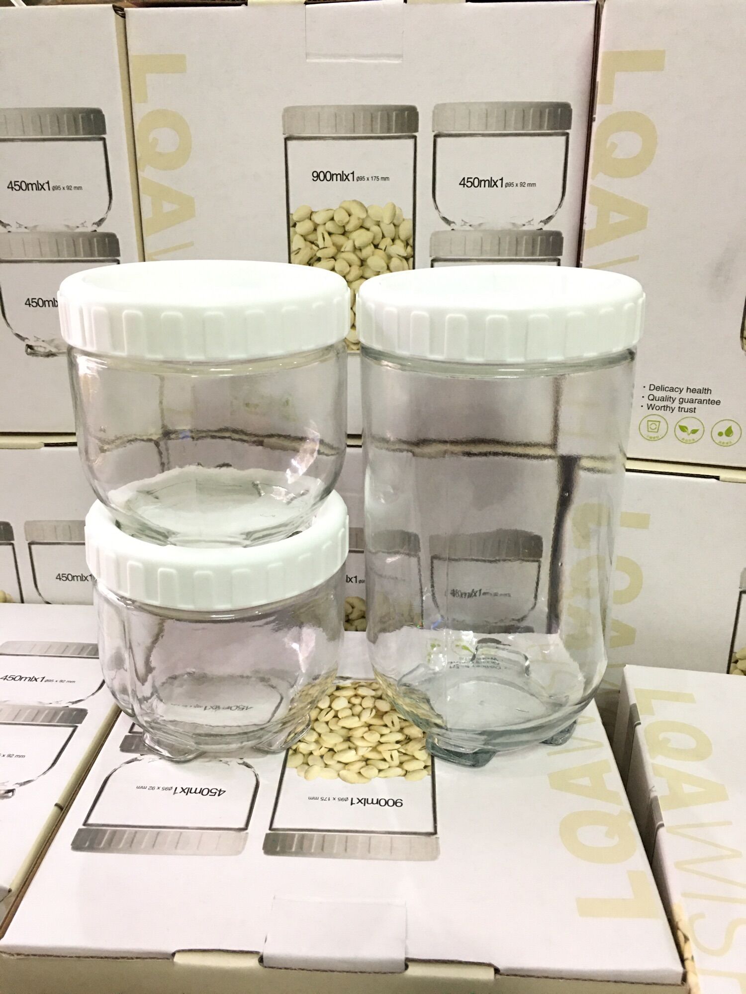 [HCM]???? BỘ 3 HỦ GIA VỊ THUỶ TINH ??