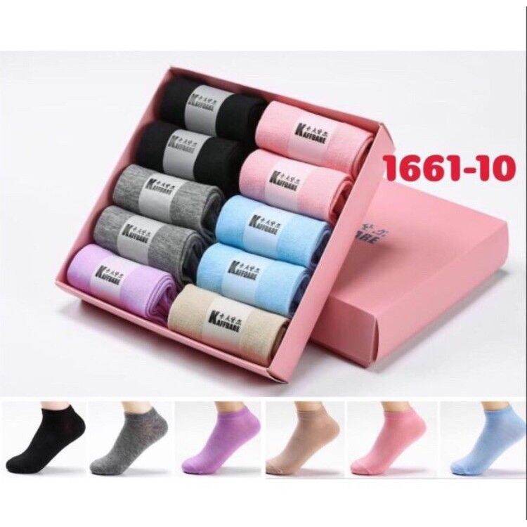 Hộp 10 đôi tất nữ chống thối chân