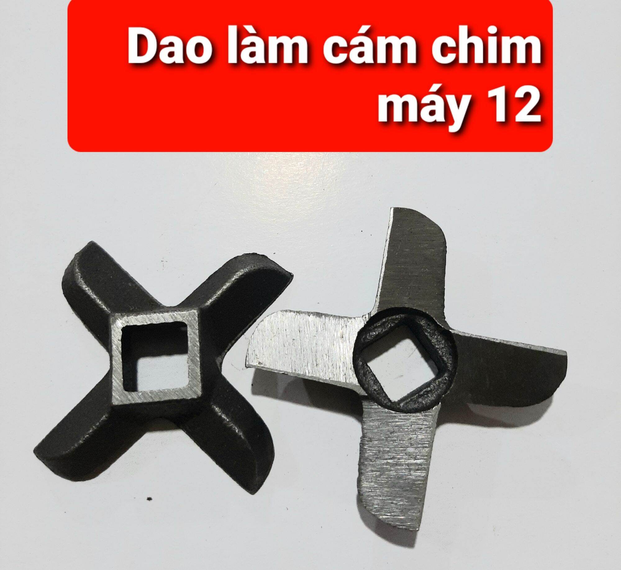 Dao xay thịt máy 10 -  làm cám chim dùng cho máy nhôm quay tay ( cối12 )