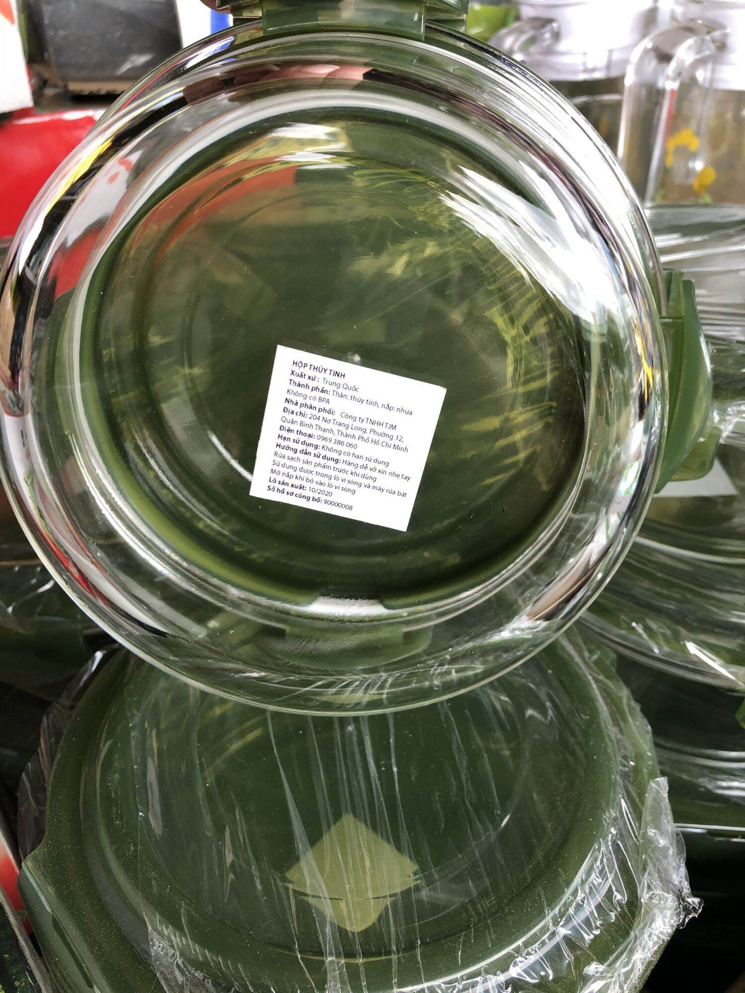 Thố thủy tinh tròn 950ml