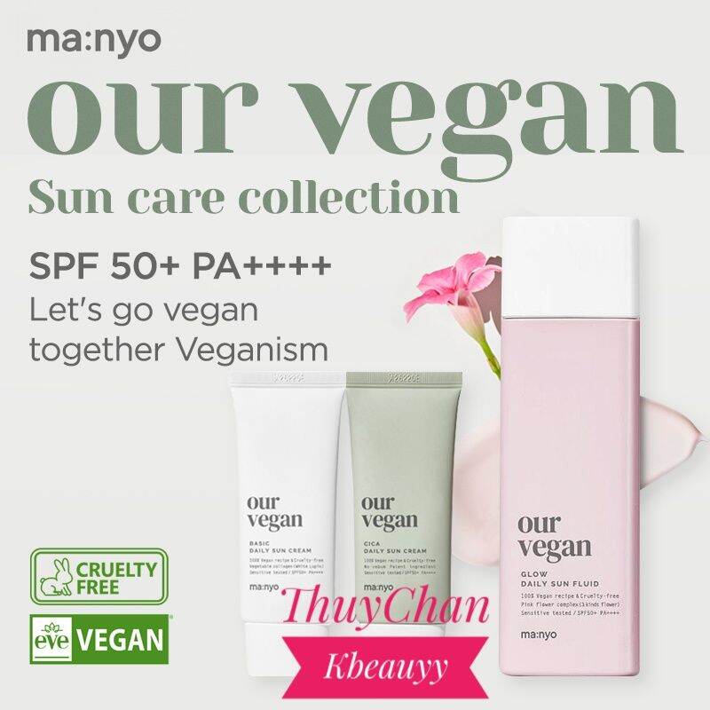 (Manyo) Kem Chống Nắng Thực Vật Vật Lí Manyo Our Vegan Cica Daily Sun Cream 50Ml