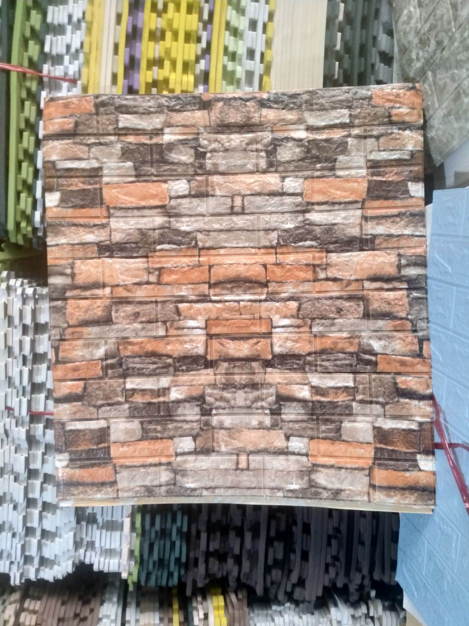 xốp 3D dán tường vân đá 77x70cm