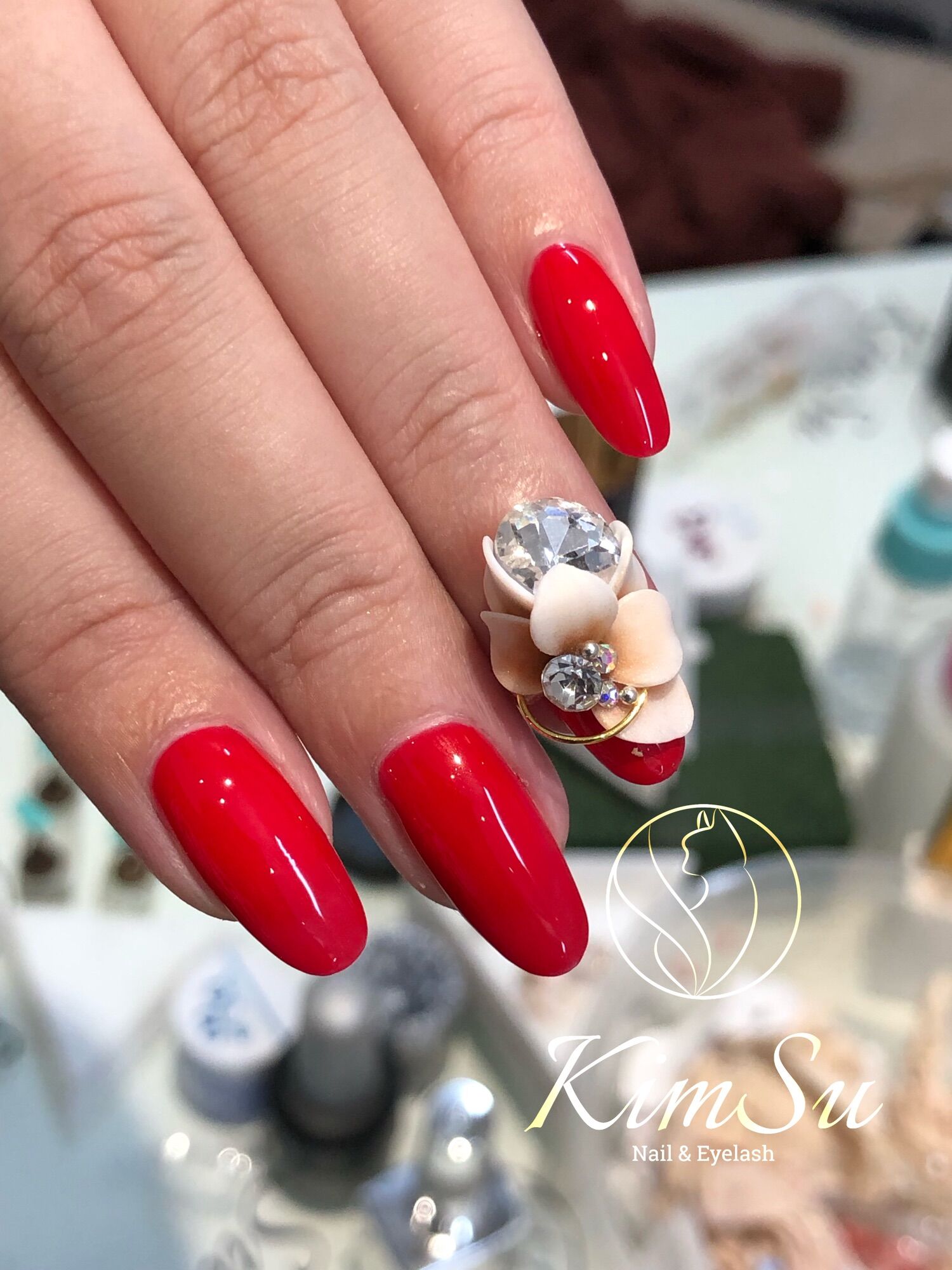 Hoa bột - phụ kiện nail - mai nửa