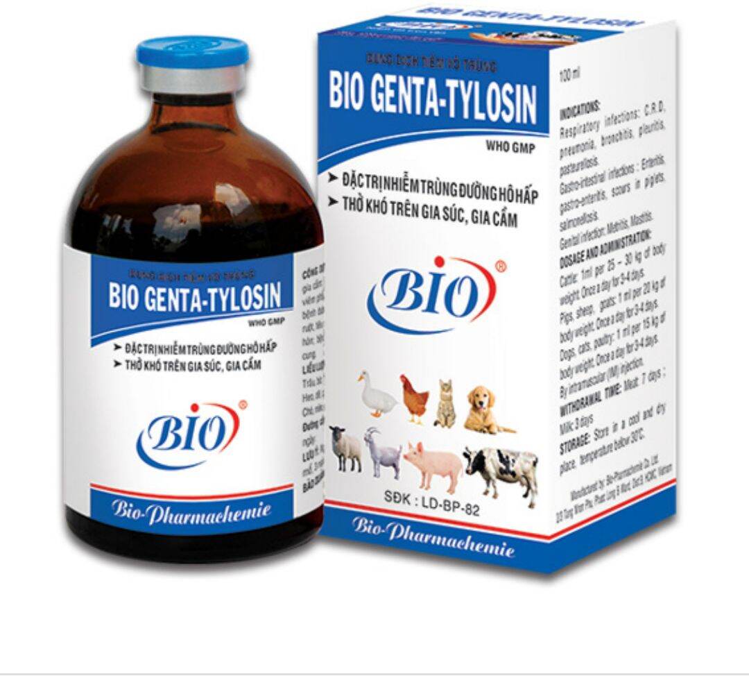 Bio Genta tylosin combo 2 chai* 20ml khò khè