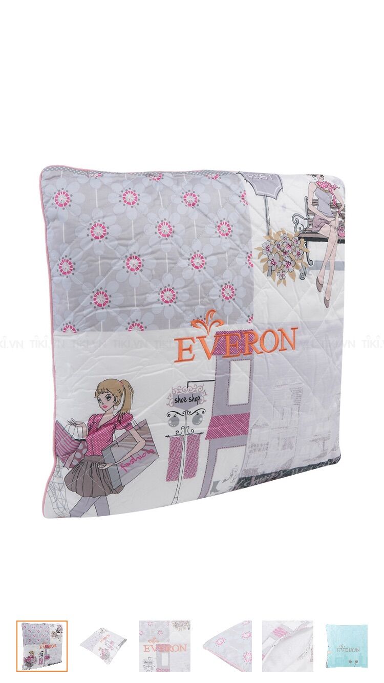Gối tựa Everon size 45x45 (cả ruột và vỏ gối)
