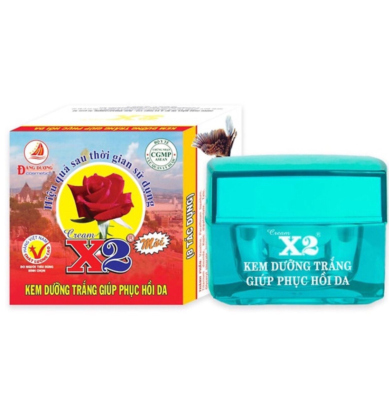 [Hcm]Kem X2 Trắng Da Phục Hồi 8 Tác Dụng 20G