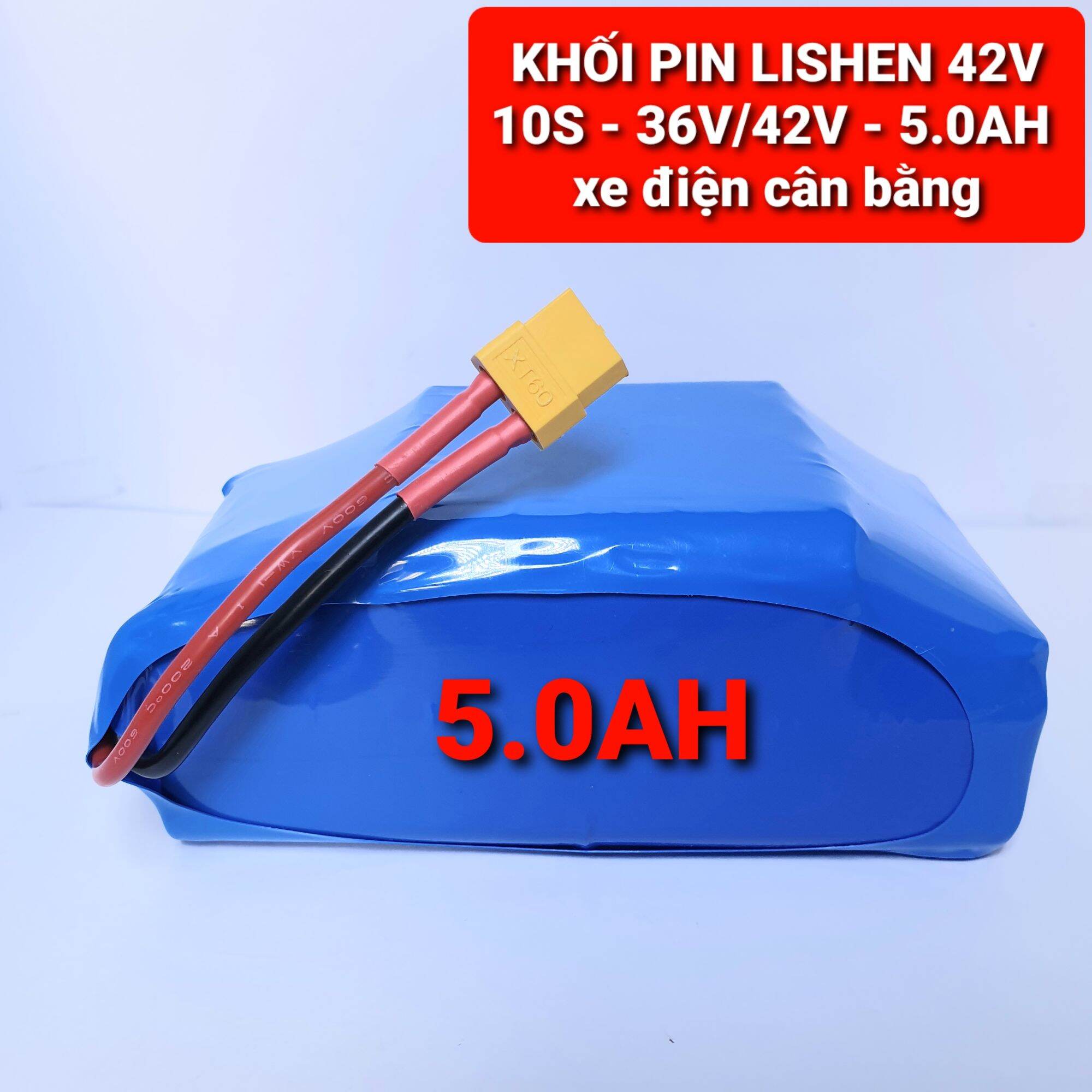 Achun.vn - KHỐI PIN LISHEN - 10S - 5.0Ah - 36V/42V xe điện cân bằng