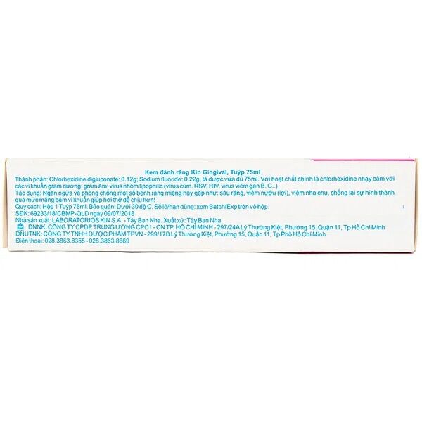 Kem Đánh Răng Kin Gingival 75Ml