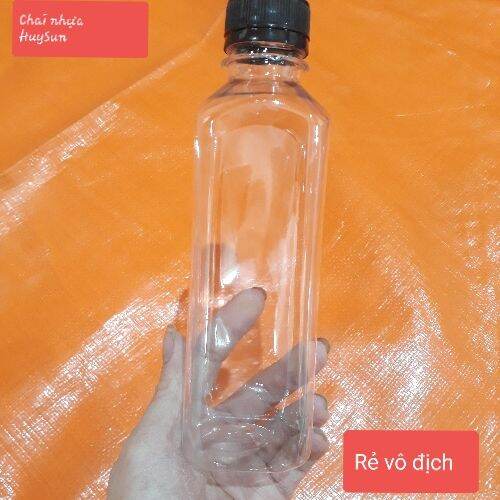 combo 50 chai vuông 330ml đựng trà sữa