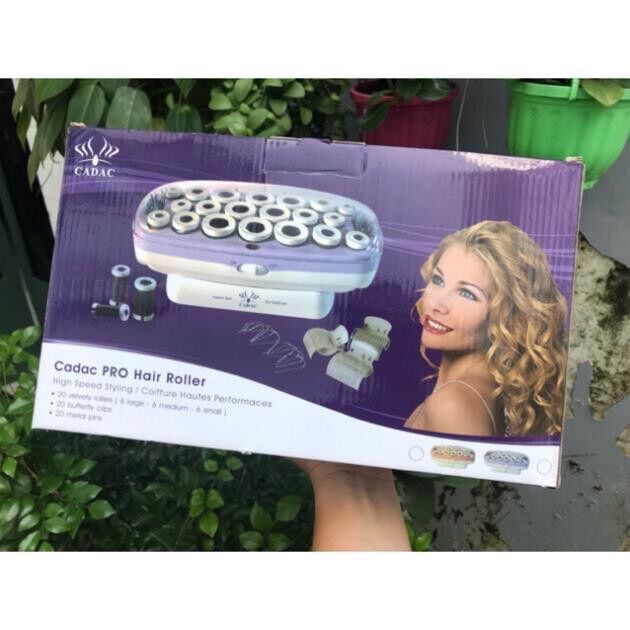 🌾Best Seller🎋Bộ uốn tóc dùng nhiệt Cadac Pro Hair Roller 20 ống - máy uốn tóc tại nhà