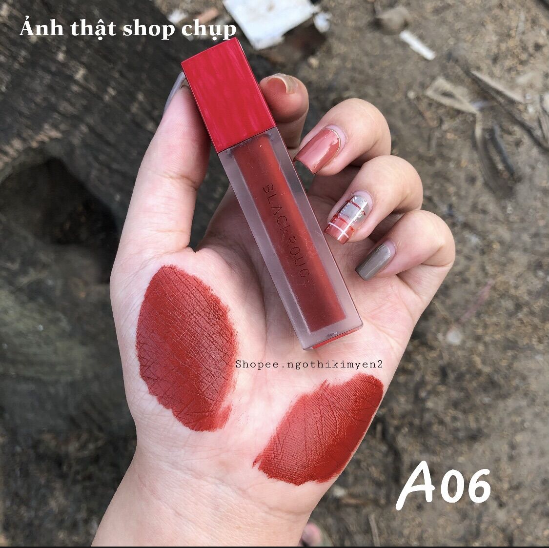 Son black rouge a06 brick red - đỏ gạch