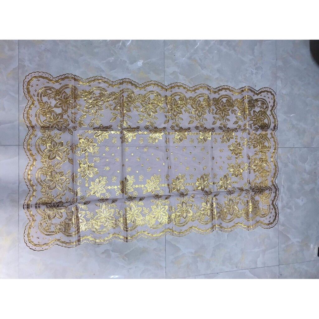 💗FREESHIP💗Khăn trải bàn 75x120cm Ren Hoa - [HÀNG ĐẸP]