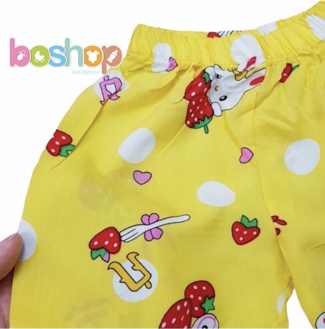 Quần cộc lanh cho bé trai bé gái
