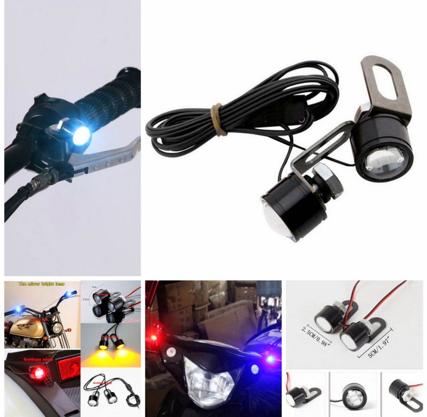 SIÊU ĐẲNG CẤP VỚI BỘ 2 ĐÈN TRỢ SÁNG ĐÈN LED MINI GẮN CHÂN KÍNH XE MÁY XE ĐẠP ĐIỆN XE ĐIỆN CỰC SÁNG ĐẸP MẪU MỚI