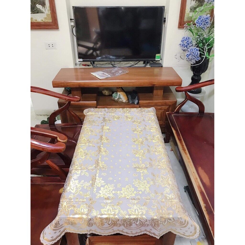 💗FREESHIP💗Khăn trải bàn 75x120cm Ren Hoa - [HÀNG ĐẸP]