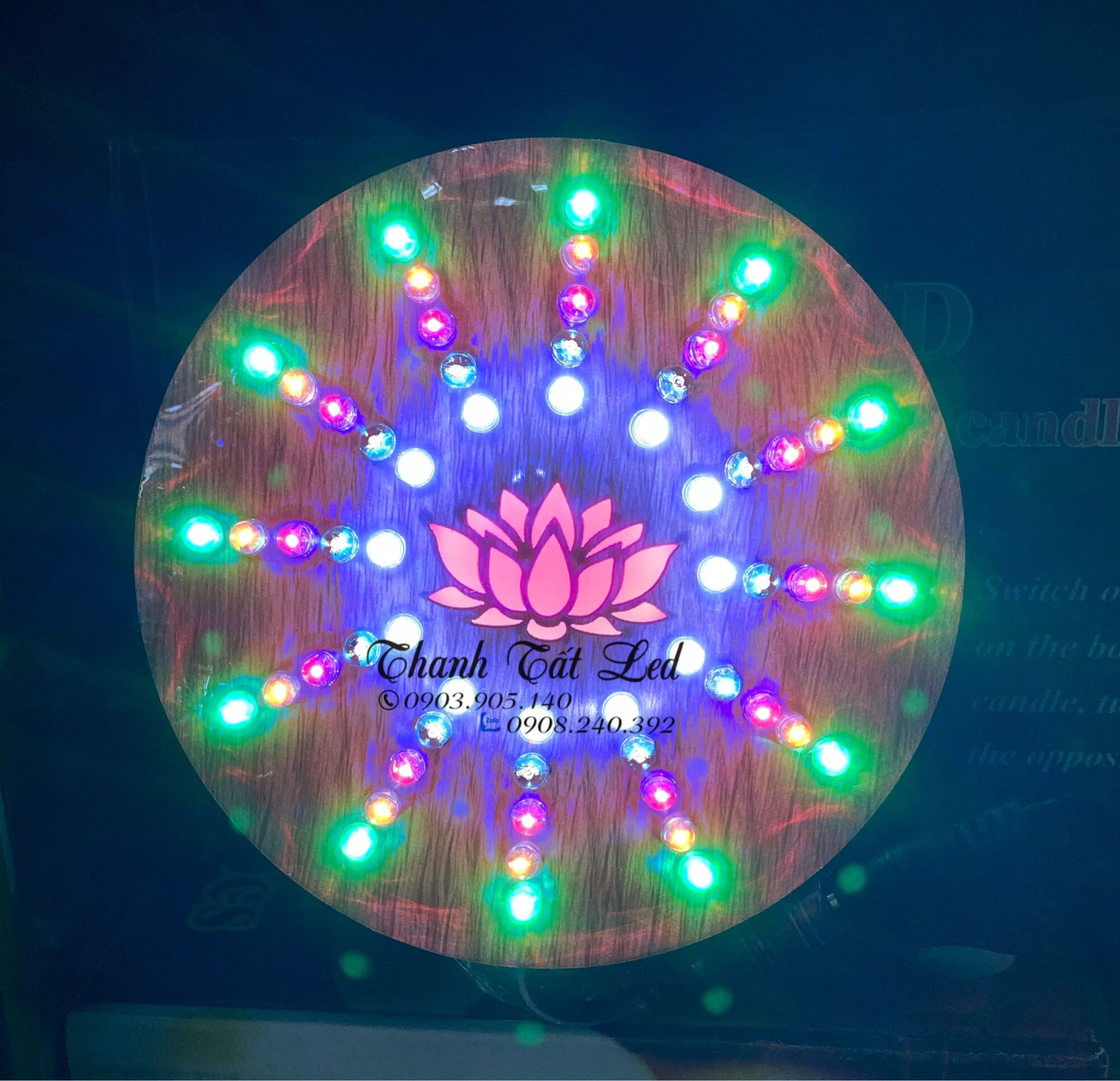 Hào Quang Gỗ Led 12cm Siêu Mỏng