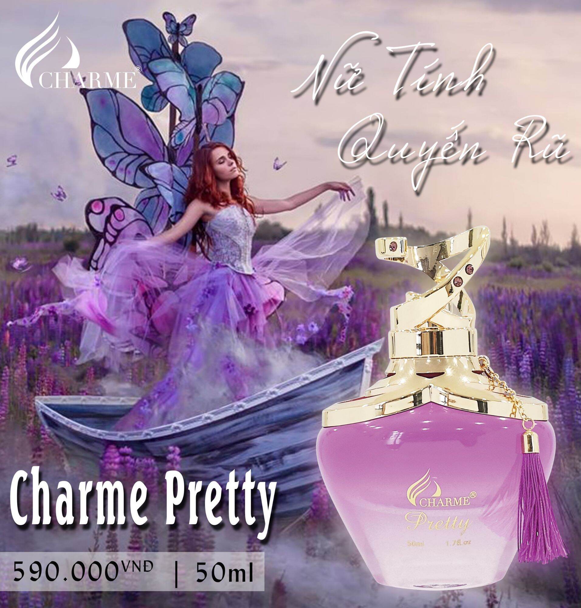 [HCM]nước hoa nữ char.me PRETTY 50ml