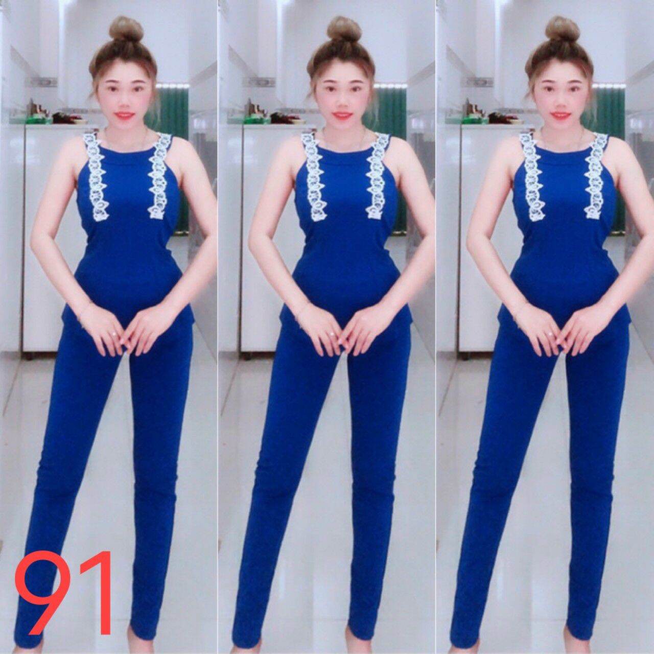 đồ bộ cát hàn form 46 đến 58 kg mặc vừa tùy chiều cao quần dài