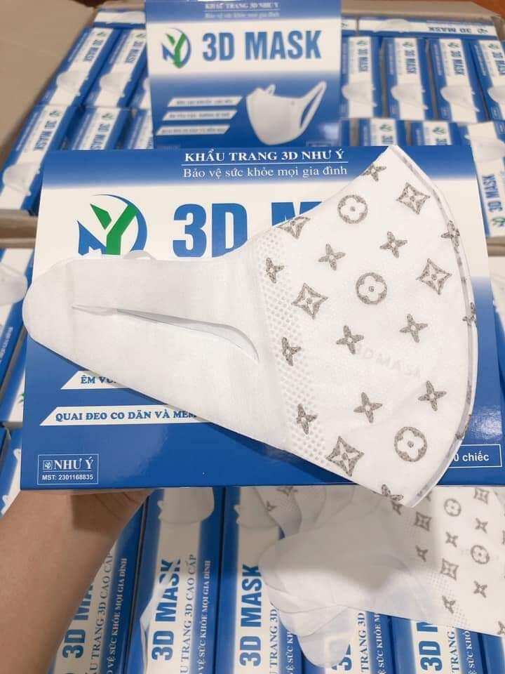 2 hộp khẩu trang 3D LV ( 100 chiếc)