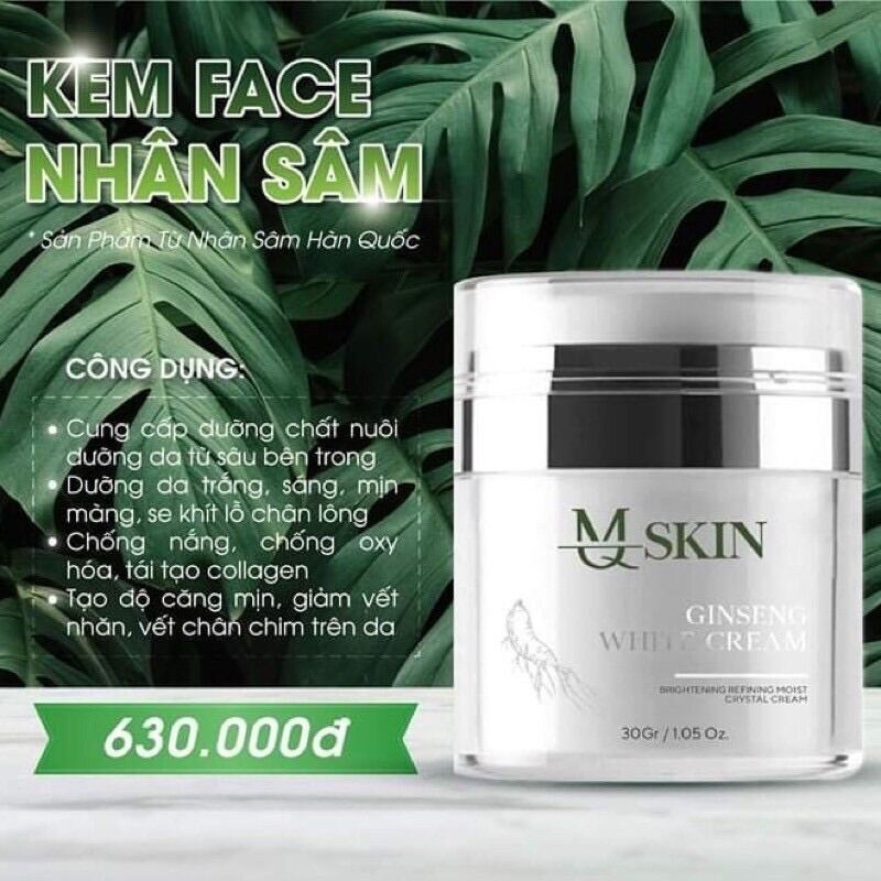 Kem Face Nhân Sâm Mskin Dưỡng Trắng Da (Chính Hãng Được Kiểm Hàng)