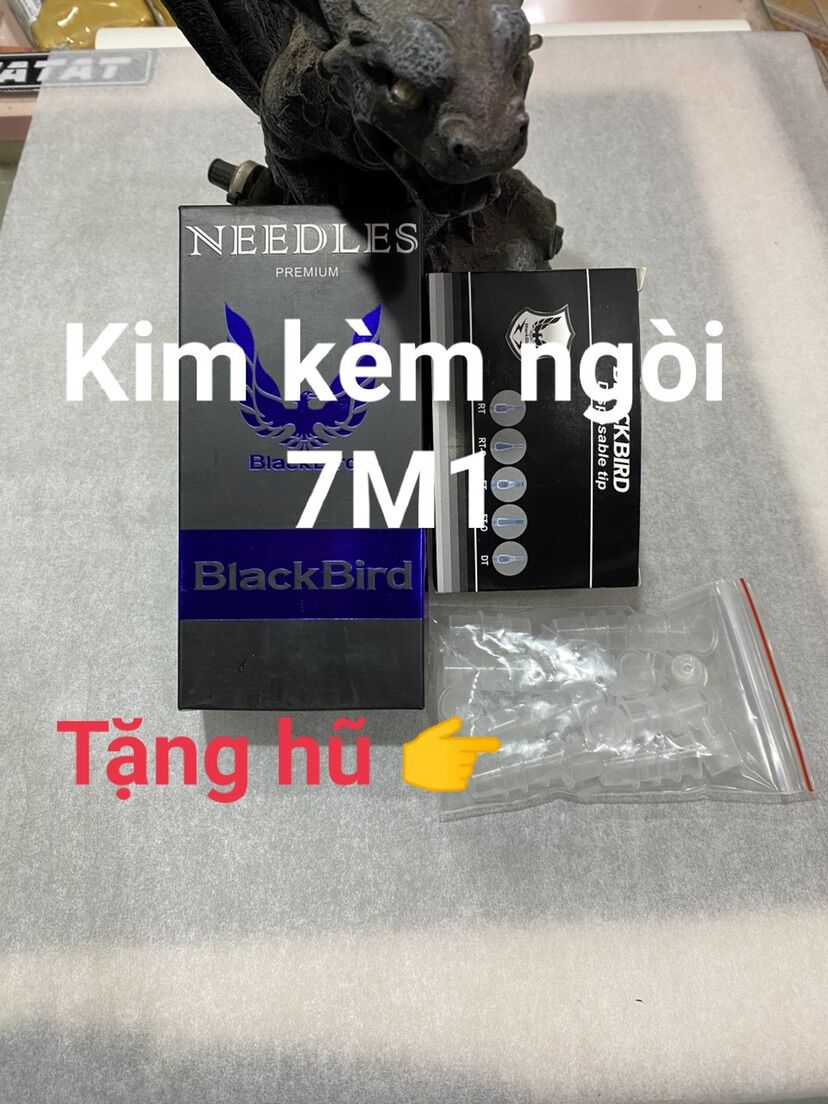🎁 [ QUÀ TẶNG KÈM ] 50 kim xăm và ngòi 7M1 đánh bóng