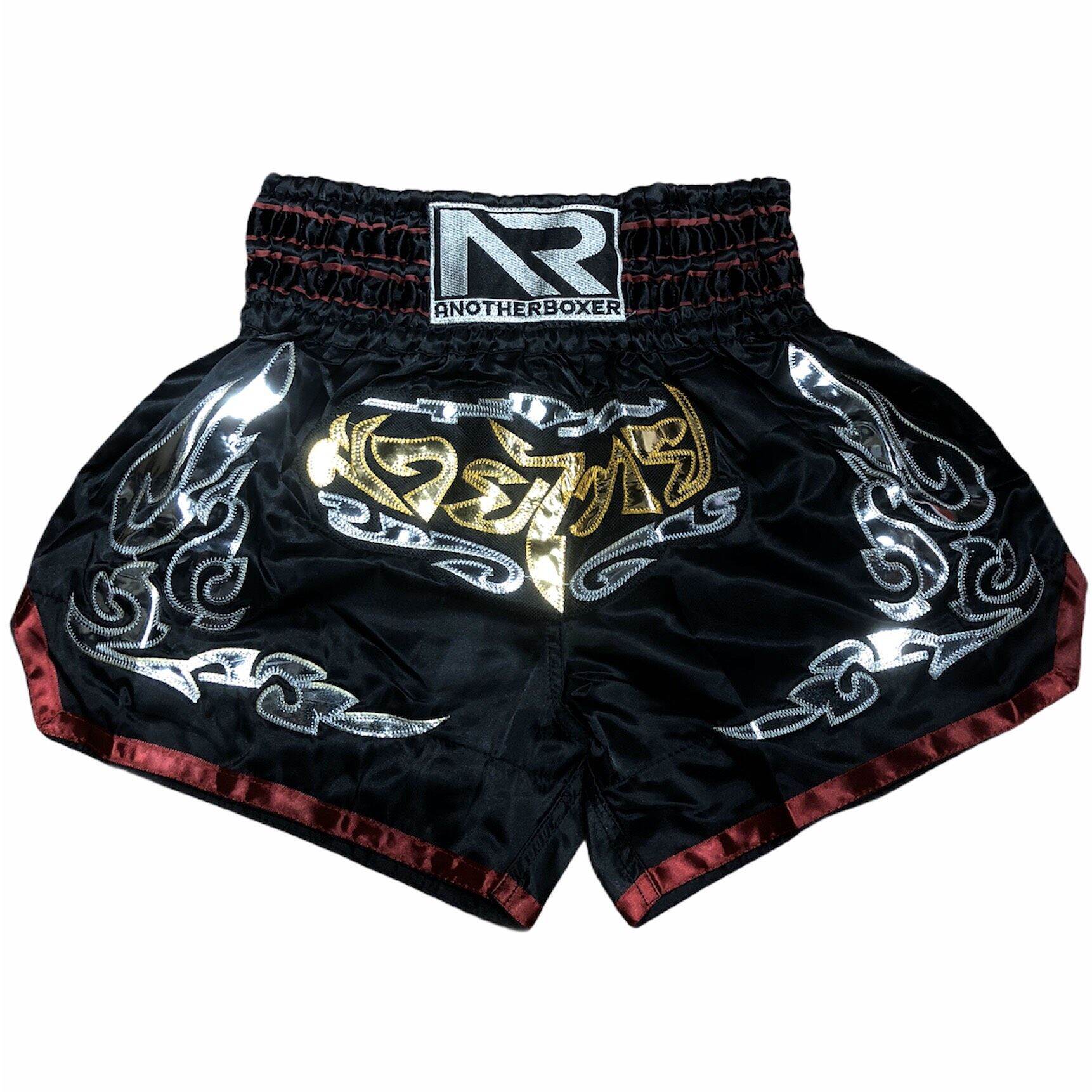 Quần Muay Thái AnotherBoxer cao cấp MT99 (Đen viền đỏ)