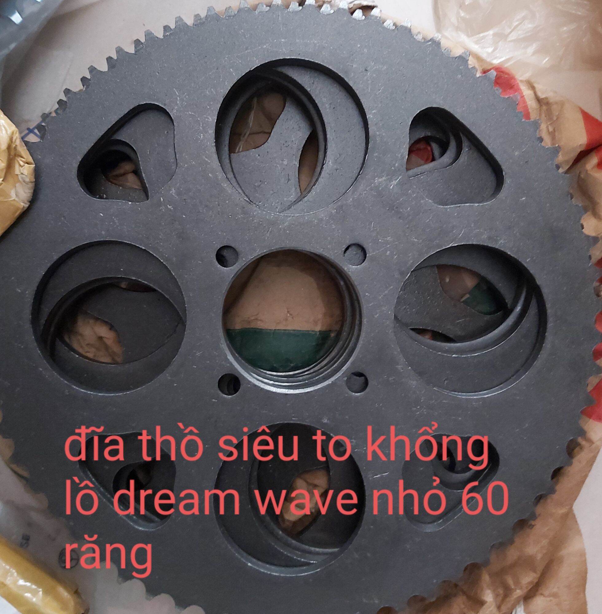 Đĩa nhông thồ dream wave nhỏ 60 răng