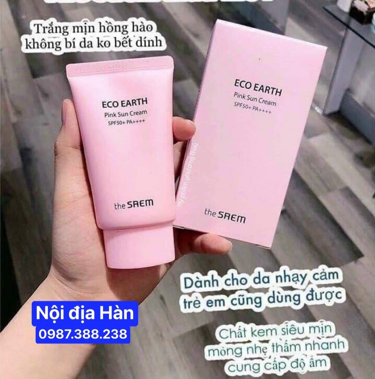 Kem chống nắng trắng da mềm mịn lâu trôi The Saem SPF50+ PA+++ nội địa Hàn Quốc 50 ml