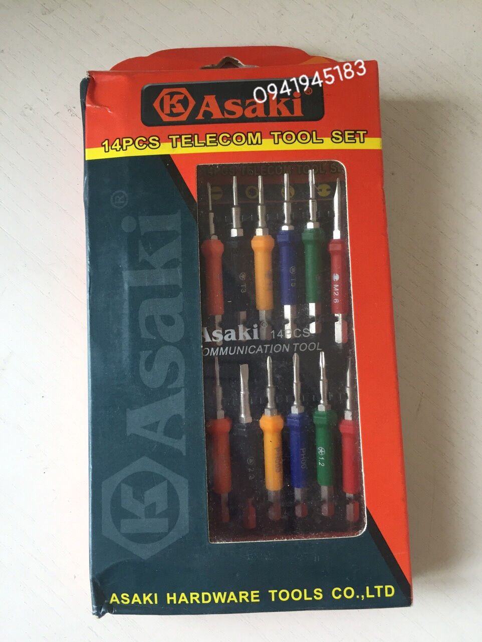 Bộ tua vít điện tử Asaki 9070 14CT
