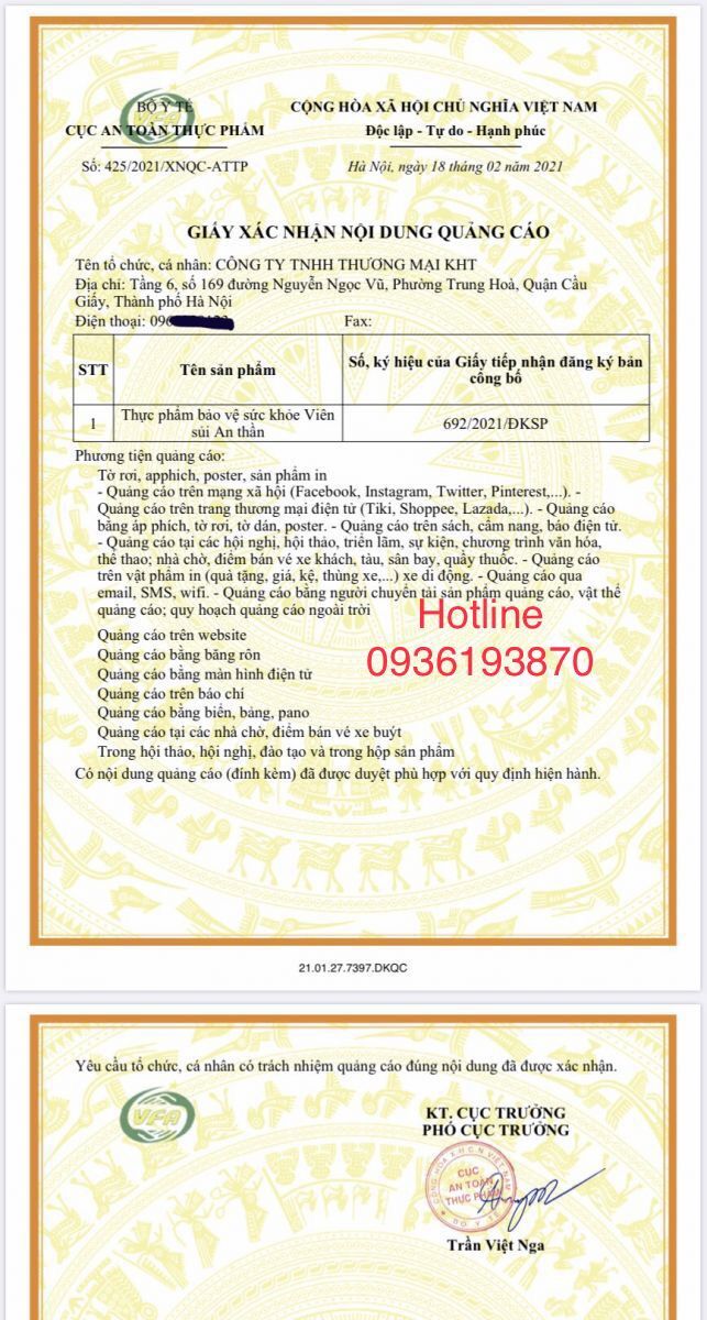 VIÊN SỦI AN THẦN