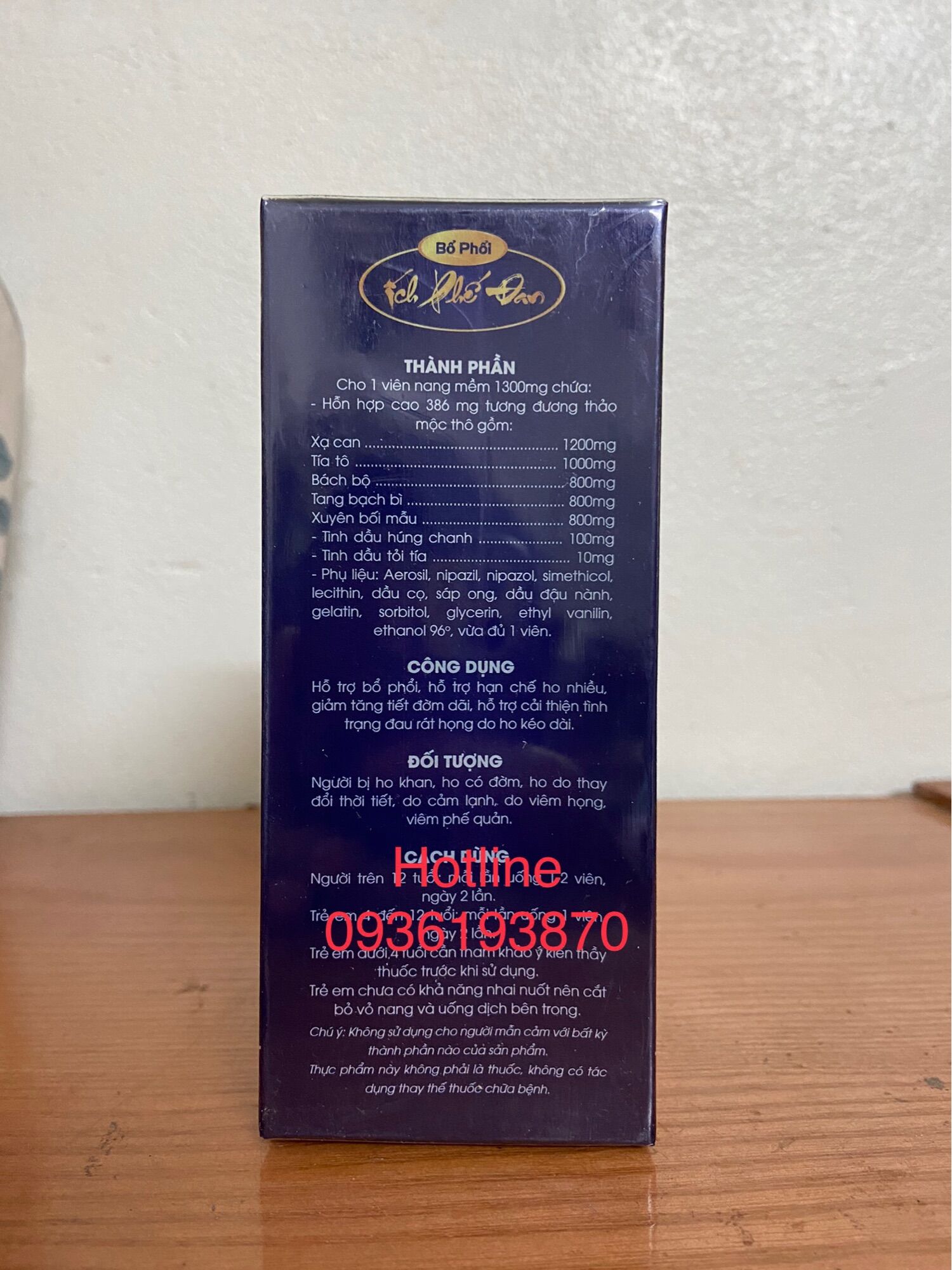 BỔ PHỔI ÍCH PHẾ ĐAN - 2 Uống và 1 Xịt Họng