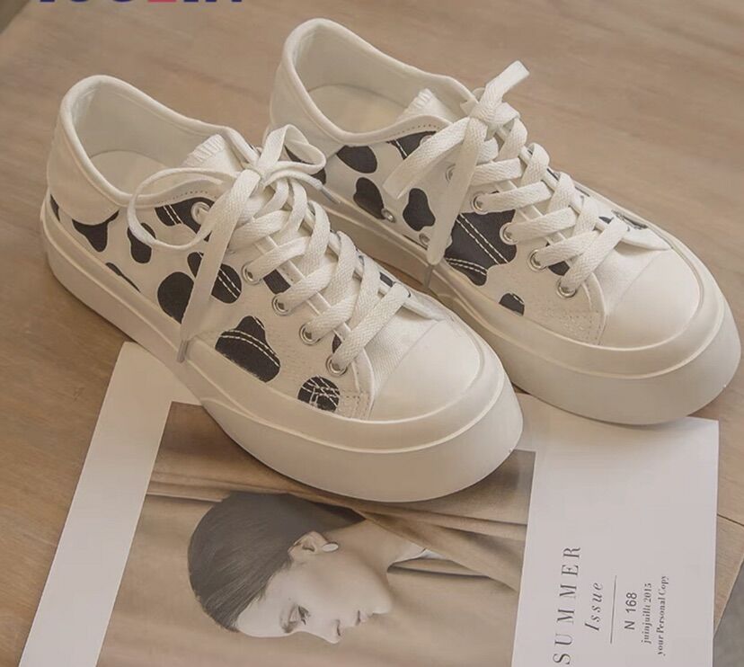 Giày sneaker bò sữa độn đế siêu hot