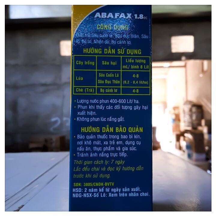 Thuốc trừ sâu ABAFAX 1.8EC (100ml)