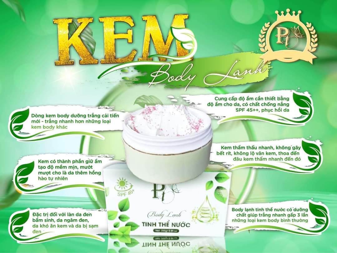 [Hcm]Kem Body Lạnh Tinh Thể Nước 250G