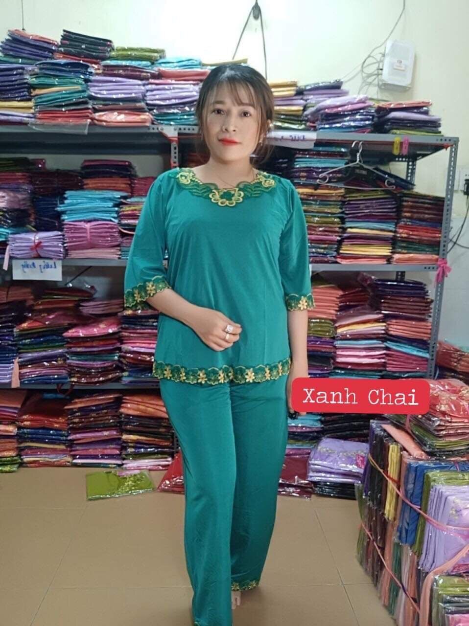 [HCM]Đồ bộ thun lạnh quần dài tay lỡ