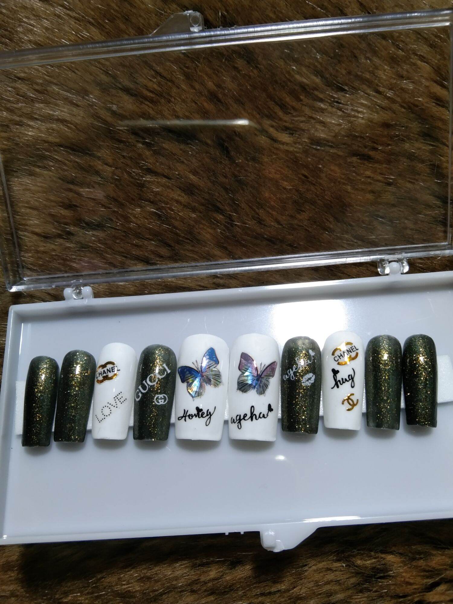 Móng úp kèm theo keo dán và dũa