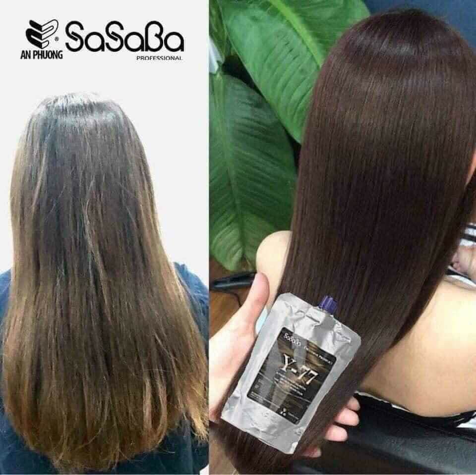 Thuốc nhuộm phủ bạc sasaba tự cân bằng nhiều khúc màu túi 450ml