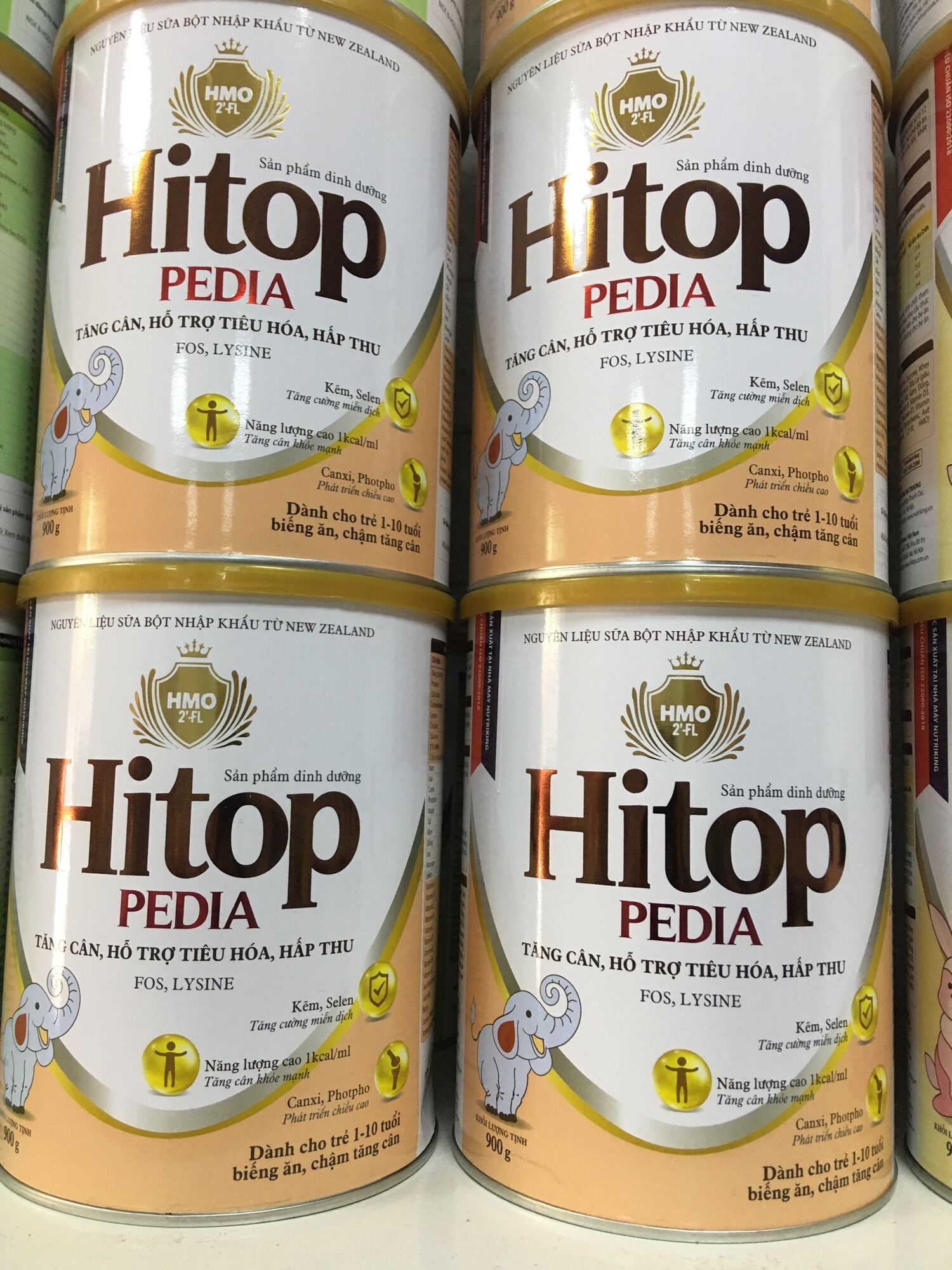 Sữa bột Hitop Pedia cho trẻ từ 1-10 tuổi lon 900g