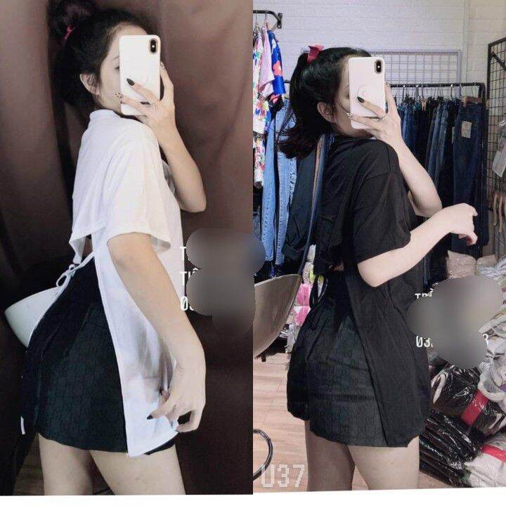 [HCM]ÁO THUN HỞ LƯNG CỘT DÂY