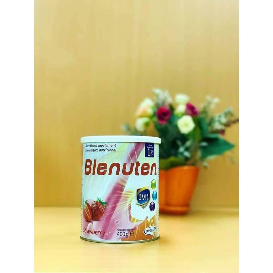 Sữa tăng cân Blenuten vị dâu lon 400g
