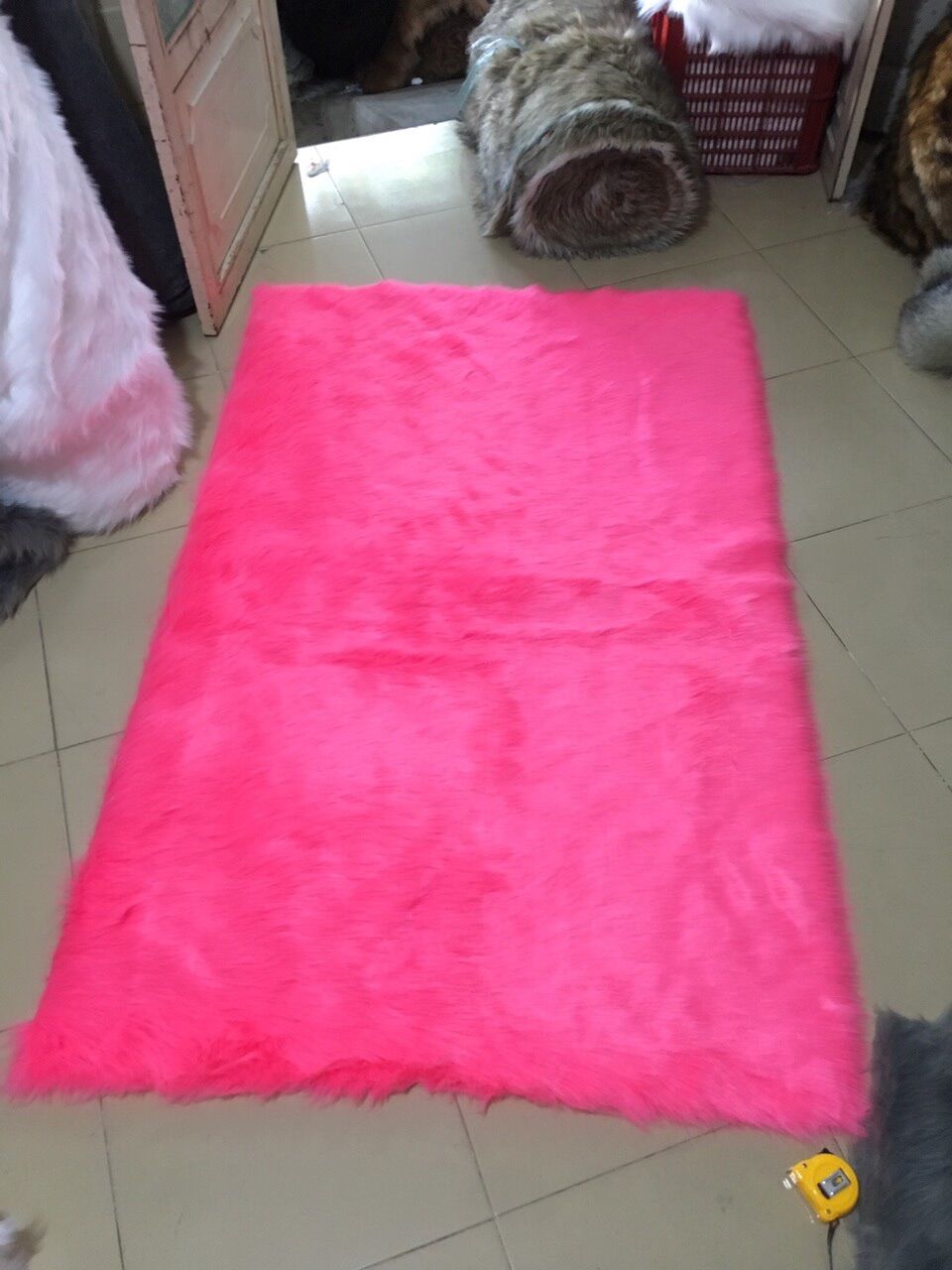 Thảm lông trải bàn - thảm lông trải kệ tủ size 50cm x 1m2 nhiều màu