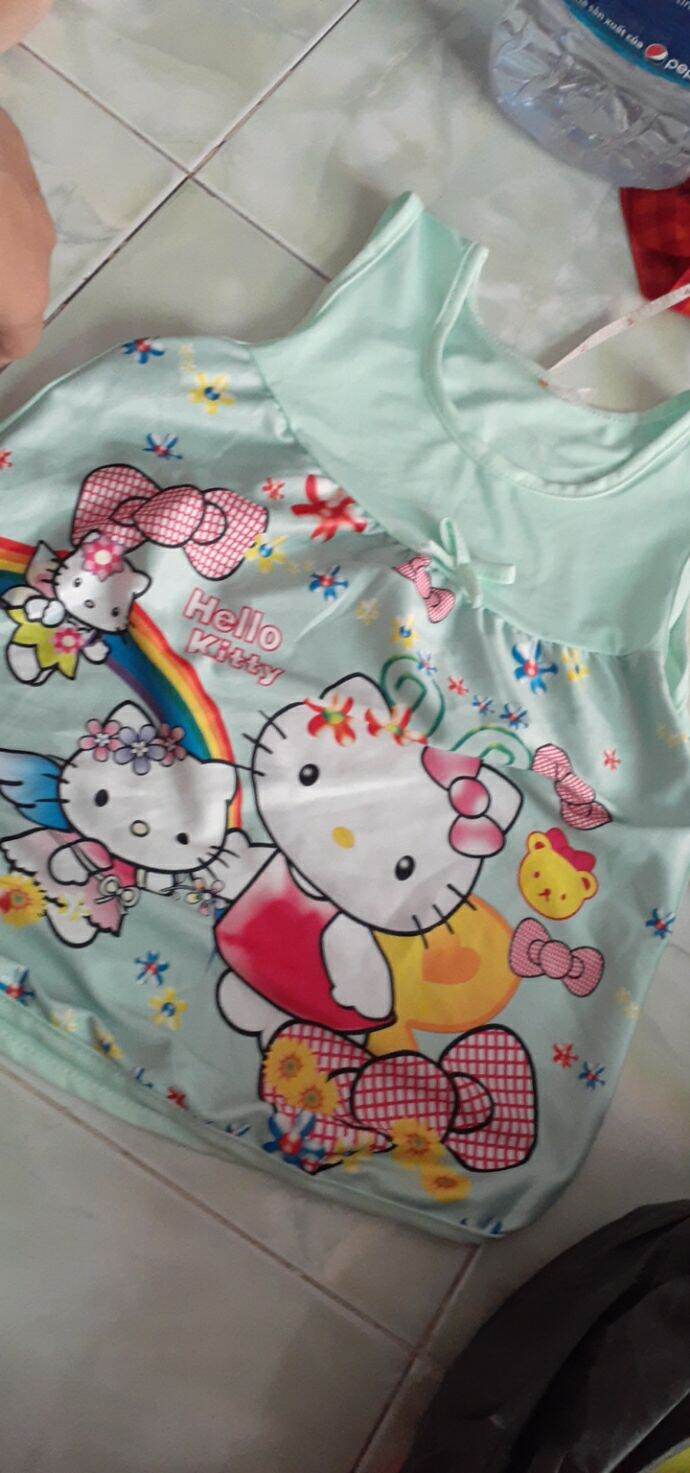 Bộ thun Lạnh đùi bé gái 25 30ky