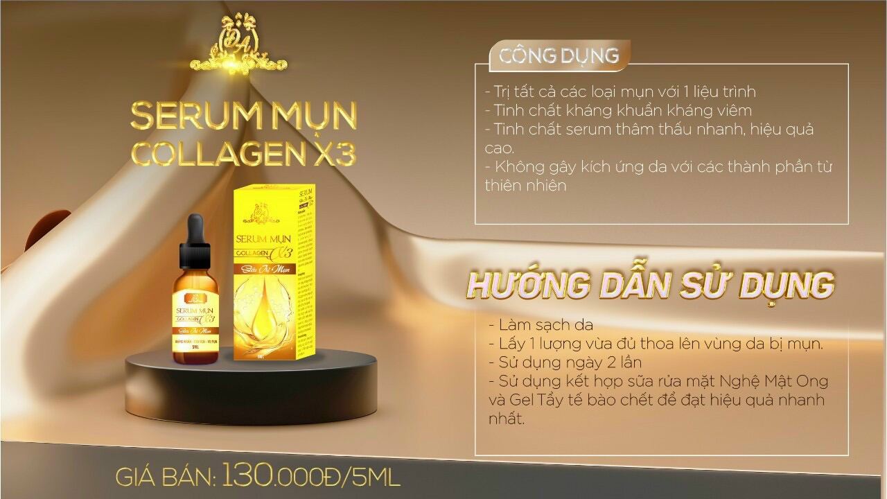 [Hcm]Serum Mụn Collagen X3 Đông Anh