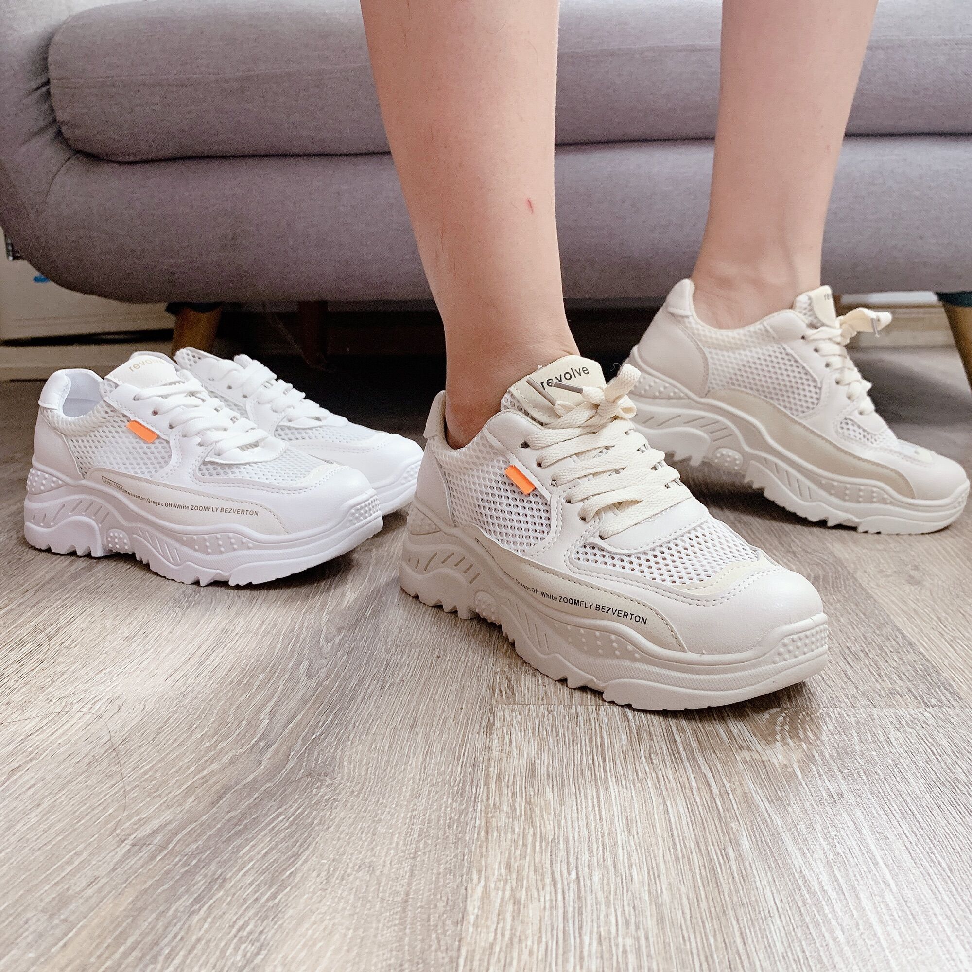 GIẦY THỂ THAO NỮ SNEAKER ,ĐẾ CAO 6cm