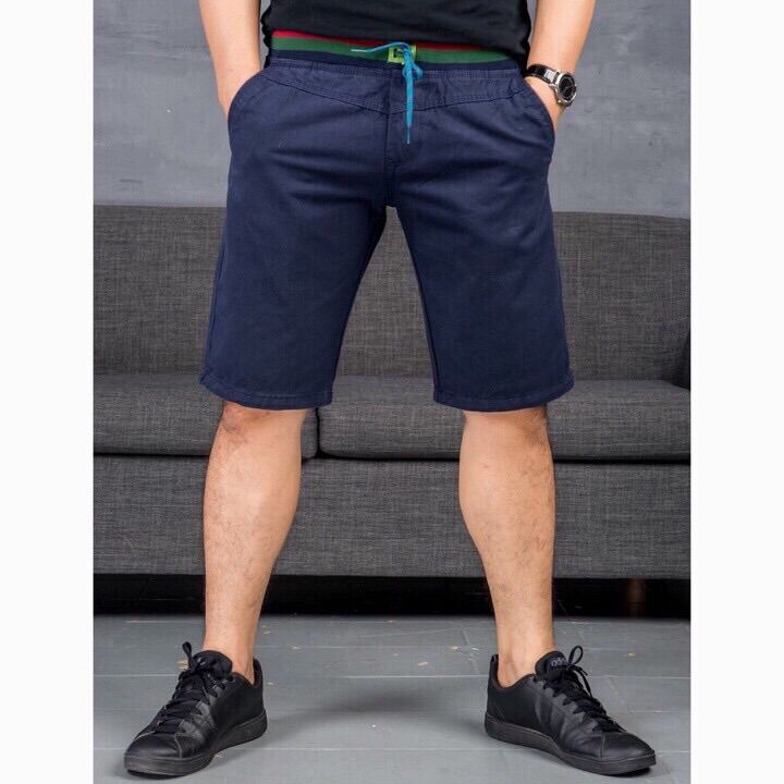 Quần sọt kaki nam lưng thun