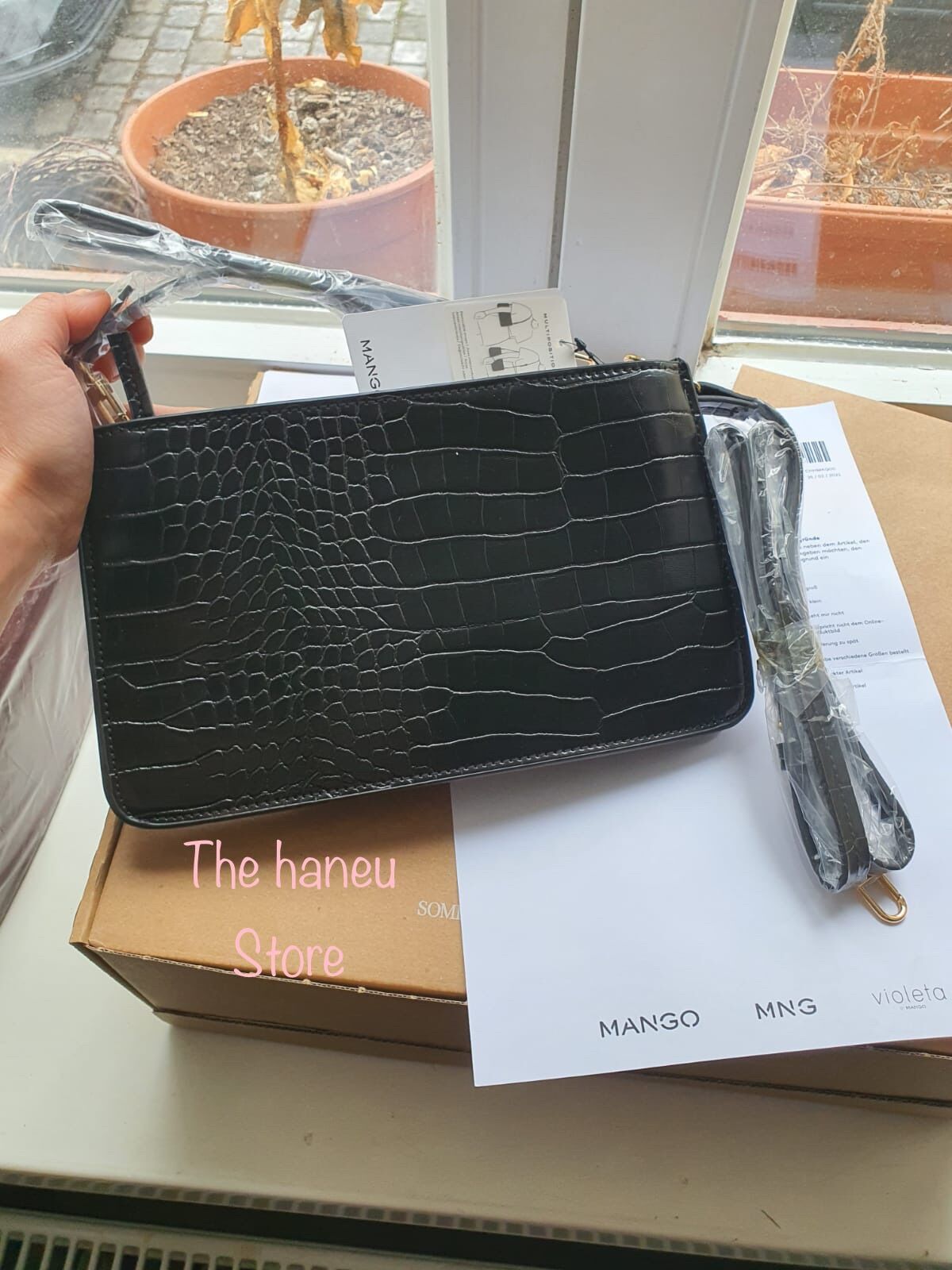 Túi Mango Auth store Đức hai kiểu quai (fullbill và ảnh thật) MST72
