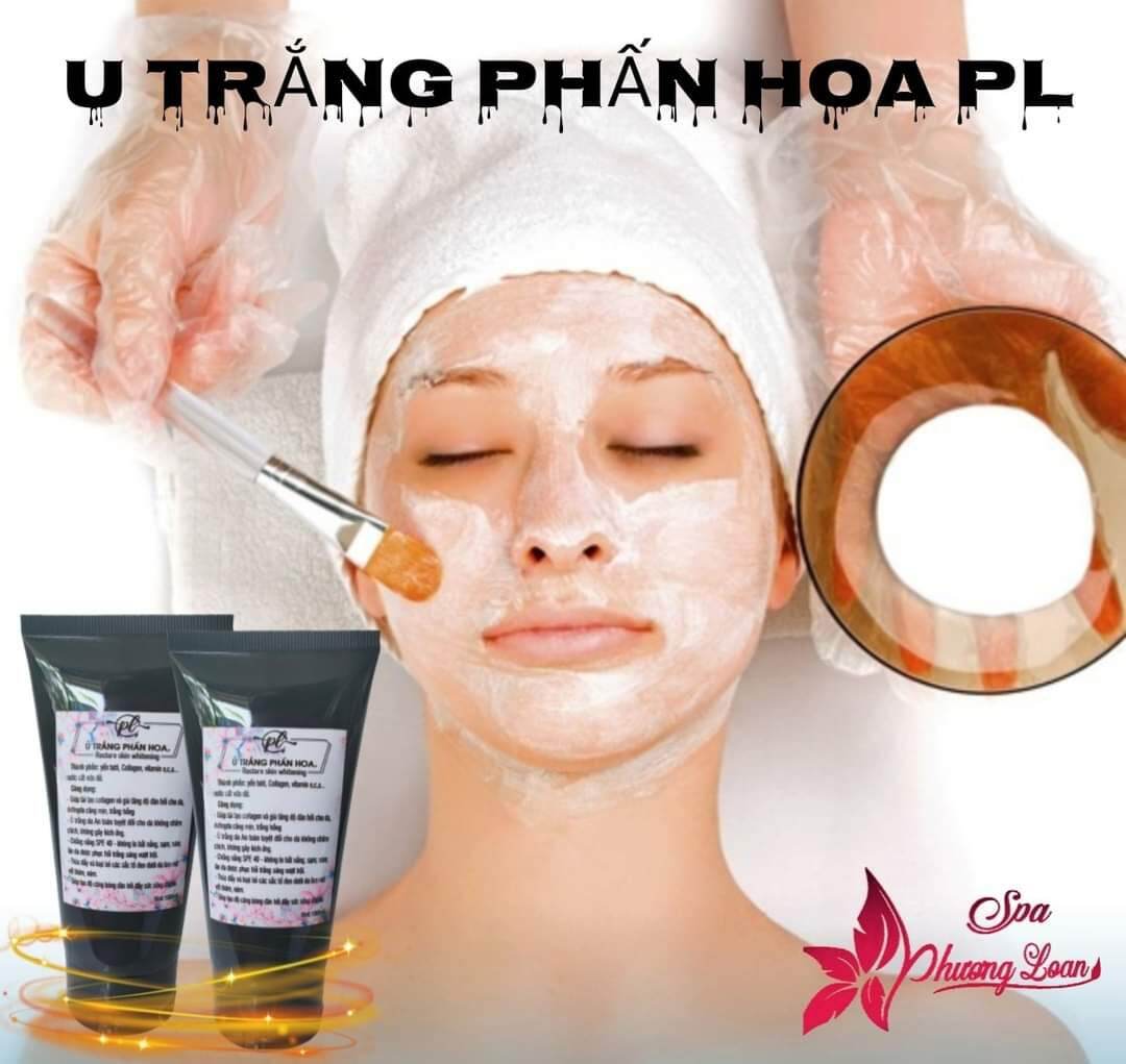 Ủ Trắng Da Mặt Phấn Hoa.