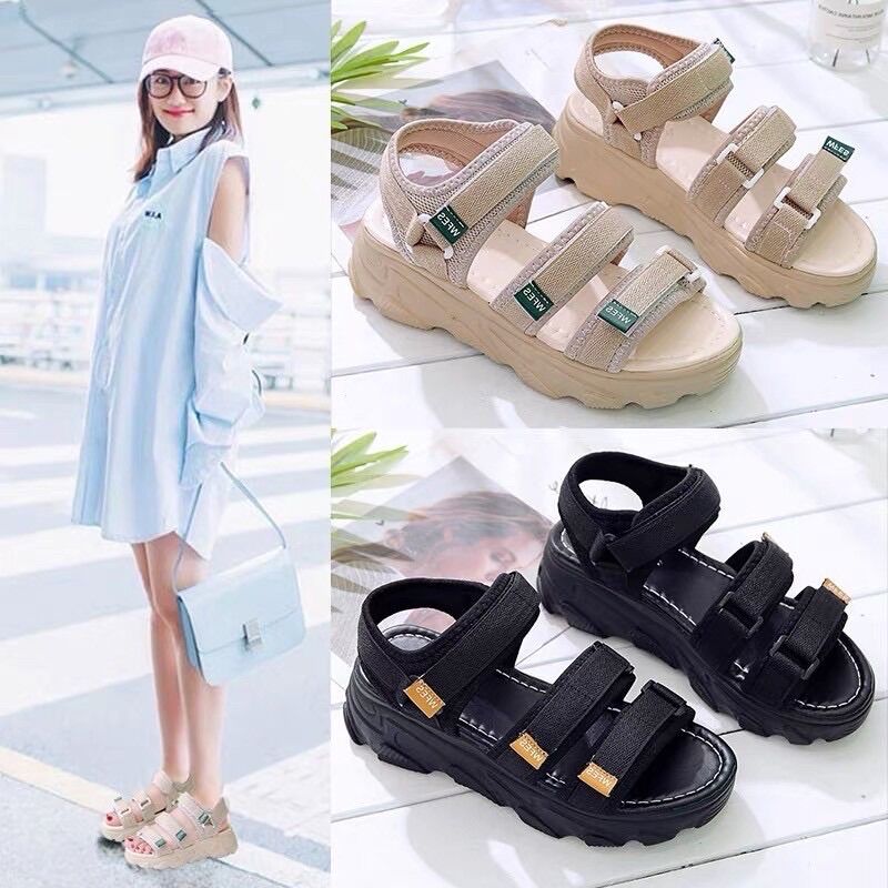 Sandan nữ 3 quai đế sóng mã 99