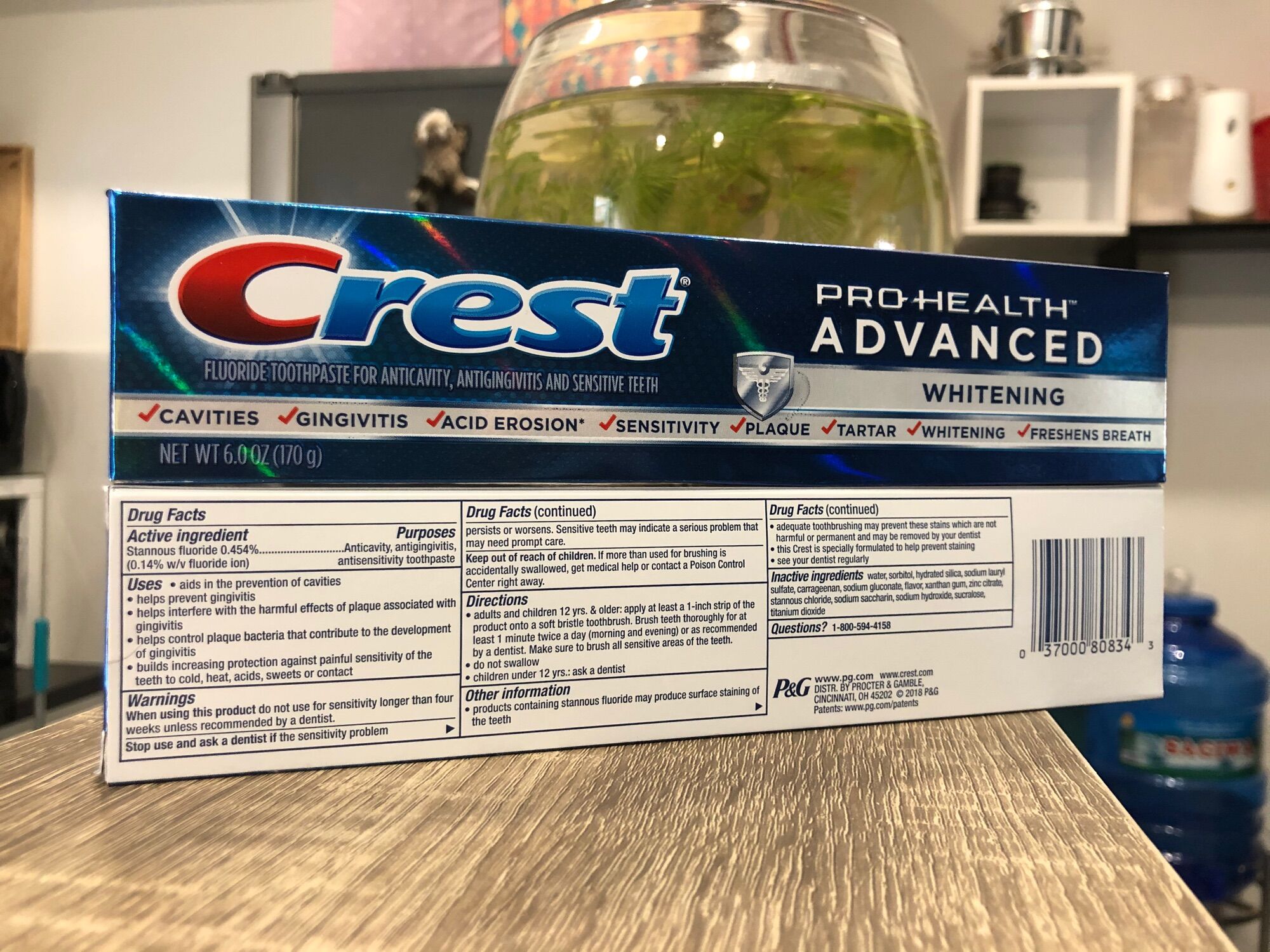 [HCM]Kem đánh răng Crest Pro Health Advanced Whitening 6oz-170g